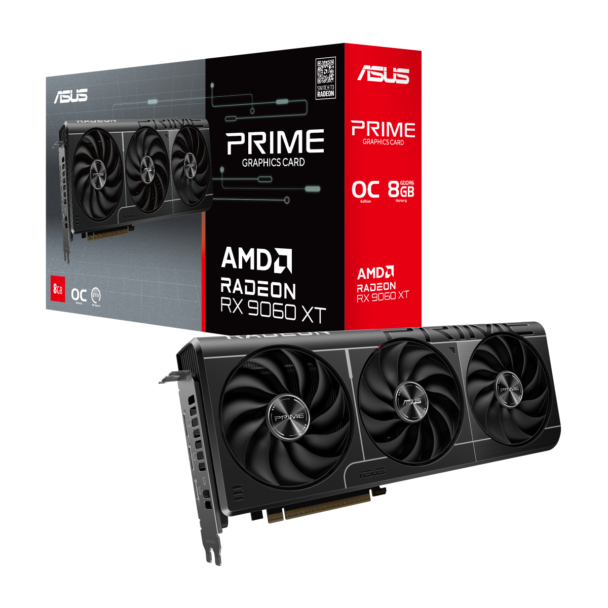 ASUS Luncurkan Radeon RX 9060 XT untuk TUF Gaming, Prime, dan ASUS Dual 16 ASUS Prime Radeon RX 9060 XT 8GB GDDR6 OC Edition