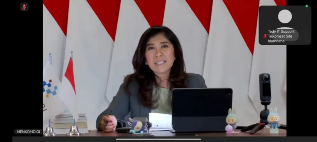 Menkomdigi dalam acara monitoring konektivitas digital